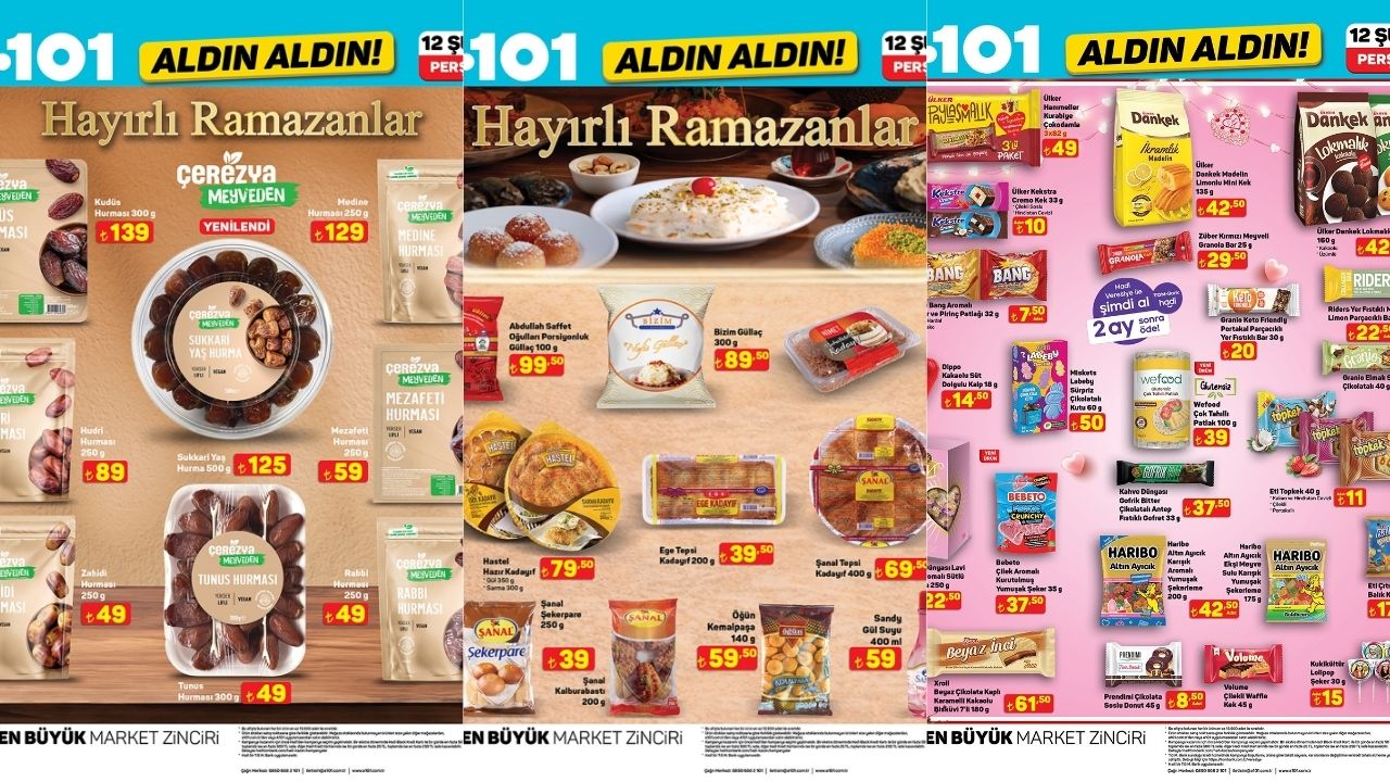 12 Şubat’ta A101 Kapış Kapış Gidecek: Ramazan Ayı İndirimleri Başlıyor- Yurt Haberler