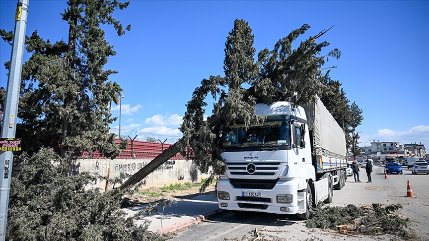 Adana’da kuvvetli rüzgar hayatı olumsuz etkiledi