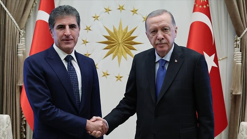 Cumhurbaşkanı Erdoğan, Irak Kürt Bölgesel Yönetimi Başkanı Barzani ile telefonda görüştü