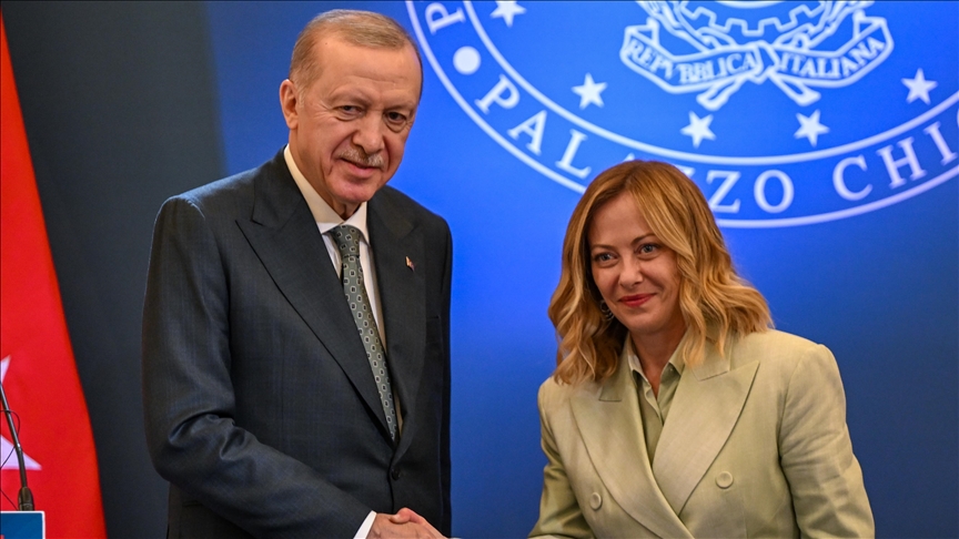 Cumhurbaşkanı Erdoğan, İtalya Başbakanı Meloni ile telefonda görüştü