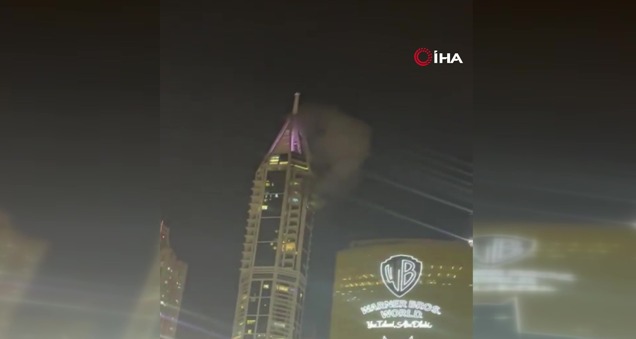 Dubai’de gökdelende patlama meydana geldi